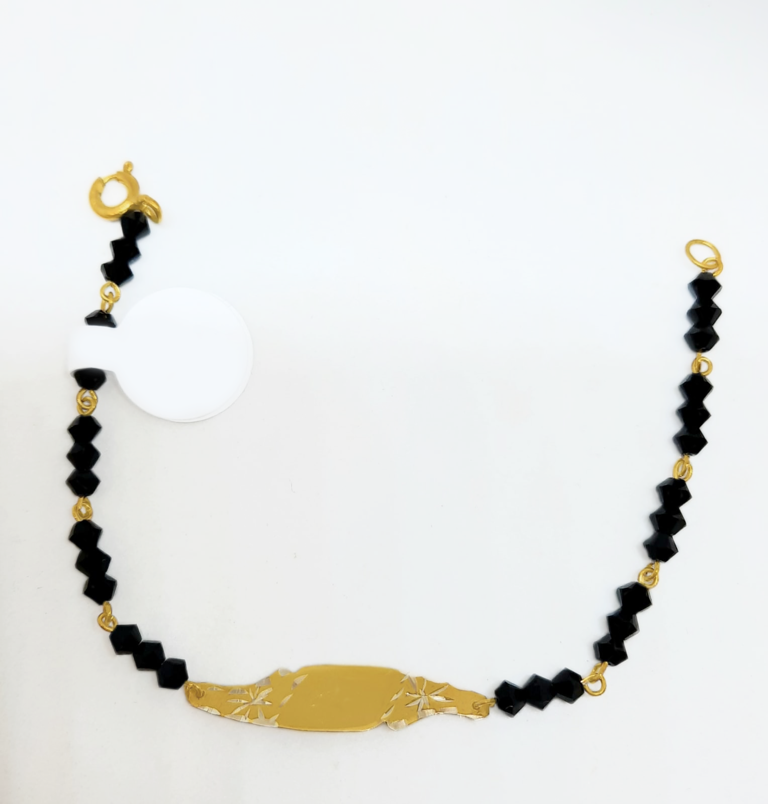 Gold Baby ID Jetbead
